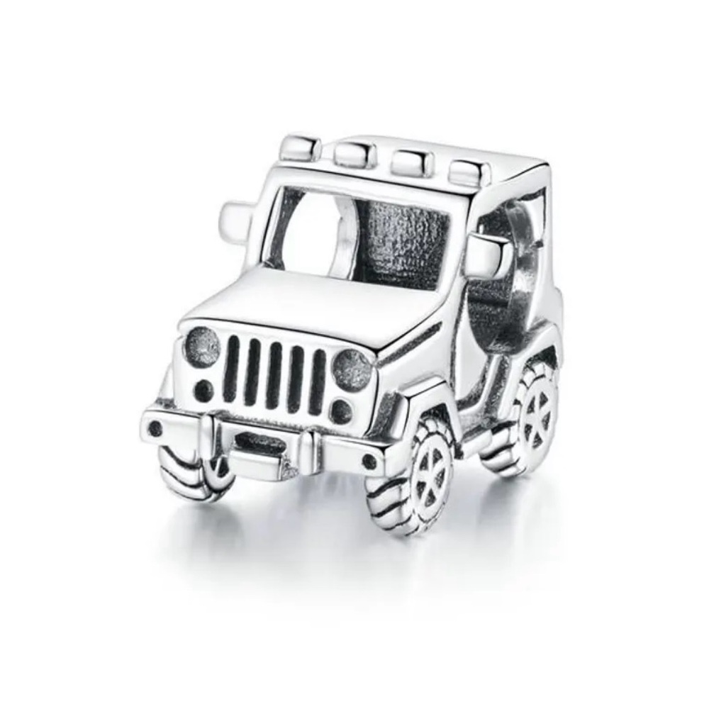 NEW•Silver Off Road Jeep DIY charm